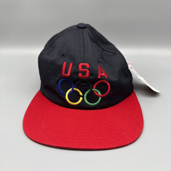 Vintage 1996 USA Olympics Snapback Hat Deadstock NWT NOS Embroidered - Picture 2 of 8